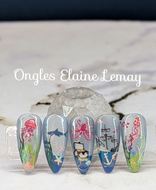 CJS-LC-88 Sunken Treasure - Ongles Elaine Lemay
