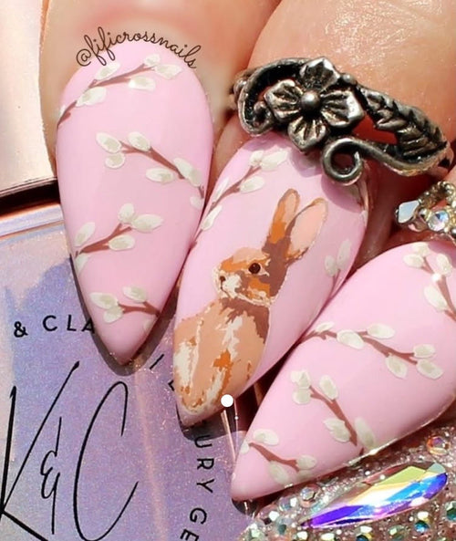CJS-LE-13 Hoppy Easter - Ongles Elaine Lemay