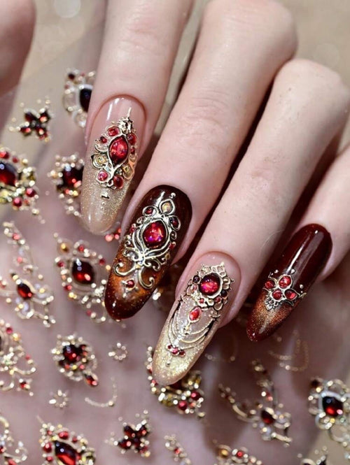 Collant 3D Rouge - Ongles Elaine Lemay