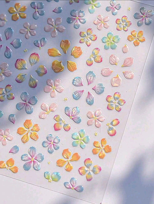 Collant 5d fleurs - Ongles Elaine Lemay