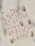 Collant 5d Tulipes - Ongles Elaine Lemay