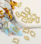 Encadrés mixtes or (paquet de 30) - Ongles Elaine Lemay