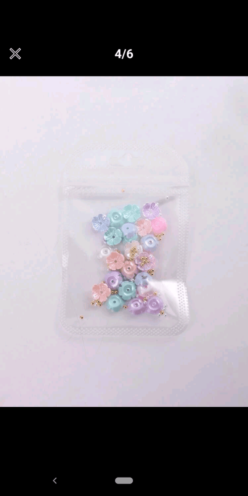 Fleurs 3d multicolore - Ongles Elaine Lemay