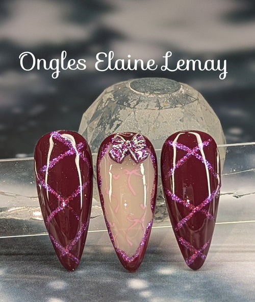 Foil Coquette - Ongles Elaine Lemay
