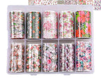 Foil fleuri automne - Ongles Elaine Lemay