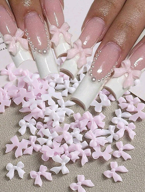 Boucles style coquette - Ongles Elaine Lemay