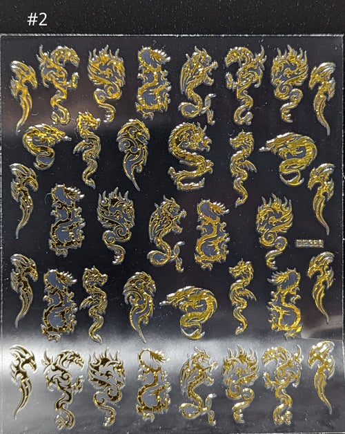 Collant dragon-Phoénix #2 - Ongles Elaine Lemay