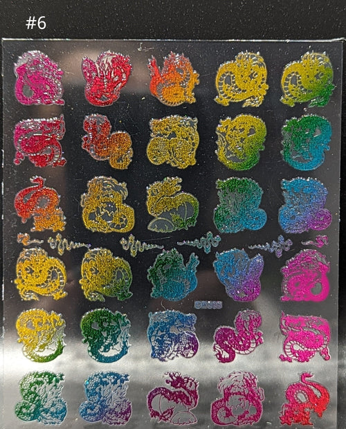 Collant dragon-Phoénix #6 - Ongles Elaine Lemay