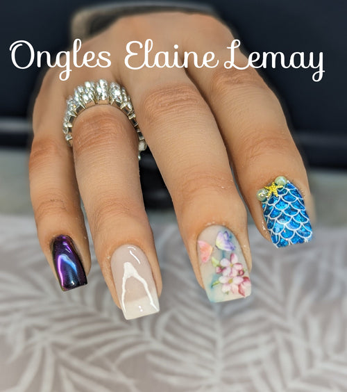 Atelier résine et poudre retour à la base - Ongles Elaine Lemay