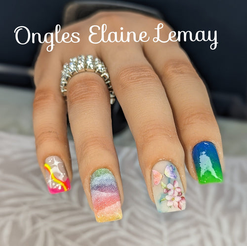 Atelier résine et poudre retour à la base - Ongles Elaine Lemay