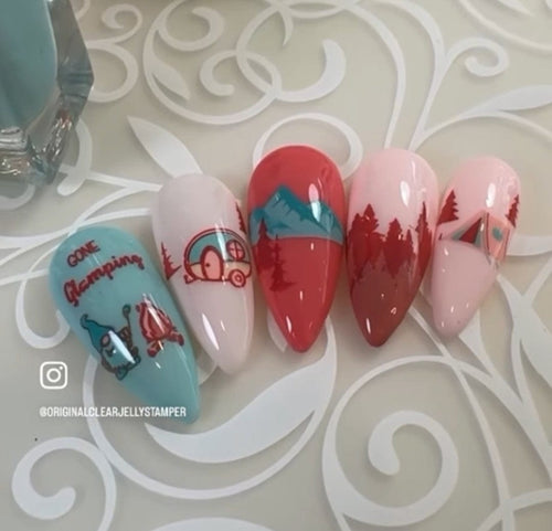 CJS-265 Camping with my Gnomies - Ongles Elaine Lemay