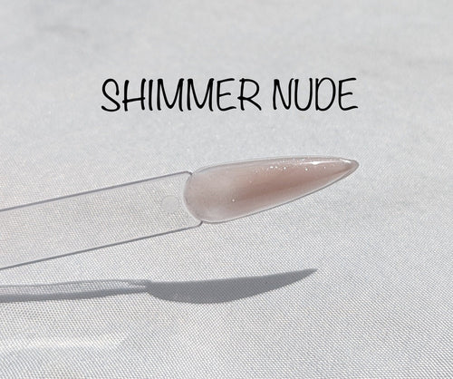 Builder gel Shimmer Nude en pot 15g - Ongles Elaine Lemay