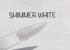 Builder gel Shimmer White en pot 15g - Ongles Elaine Lemay