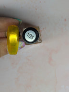 #105 Tangerine Fizz vernis à stamping - Ongles Elaine Lemay