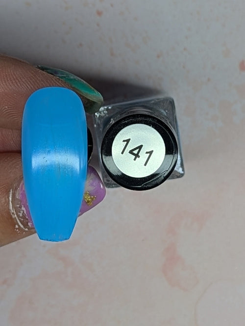 #141 Blue Sky vernis à stamping - Ongles Elaine Lemay
