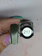 #217 Army Green vernis à stamping - Ongles Elaine Lemay