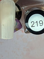 #219 Crème Anglaise vernis à stamping - Ongles Elaine Lemay