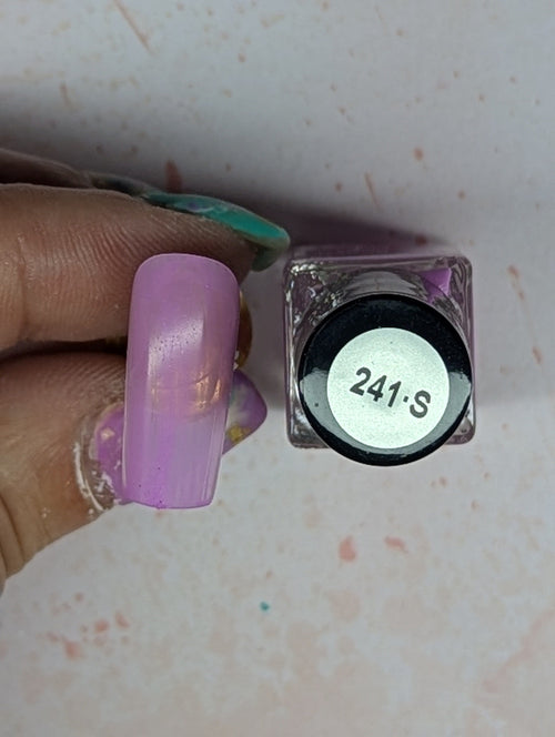 #241-S Purple Dino (sheer) vernis à stamping - Ongles Elaine Lemay
