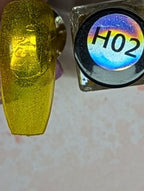Holo #02 Proceed with caution vernis à stamping - Ongles Elaine Lemay