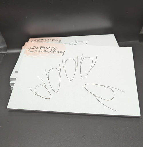 Bloc note 50 pages Amande - Ongles Elaine Lemay