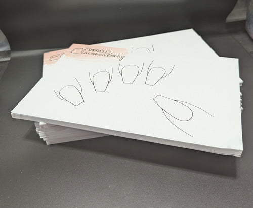 Bloc note 50 pages Ballerine - Ongles Elaine Lemay