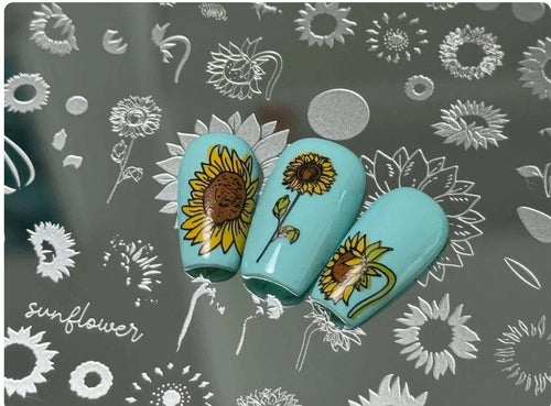 CJS-370 Glow like a Sunflower - Ongles Elaine Lemay