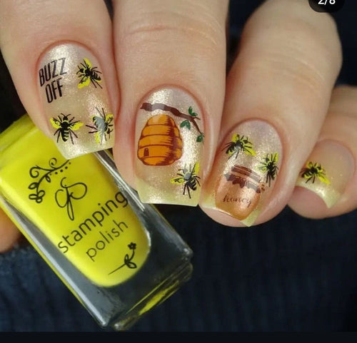 CJS-68 Save the Bees - Ongles Elaine Lemay