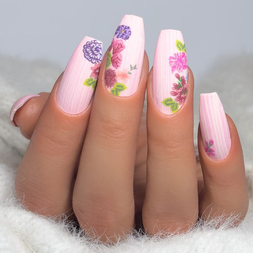 CJS-282 Floral Blossom 4 - Ongles Elaine Lemay