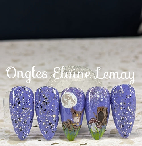 Atelier de Stamping Automne et Halloween - Ongles Elaine Lemay