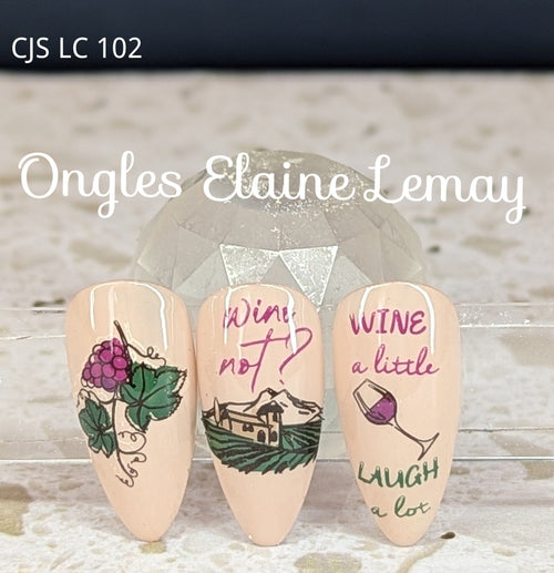 CJS-LC-102 Whatâs in your glass - Ongles Elaine Lemay
