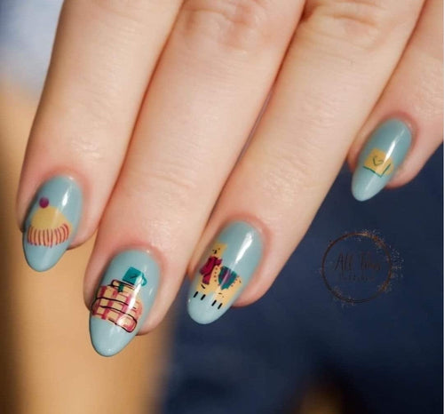 CJS-148 Autumn Acorns - Ongles Elaine Lemay