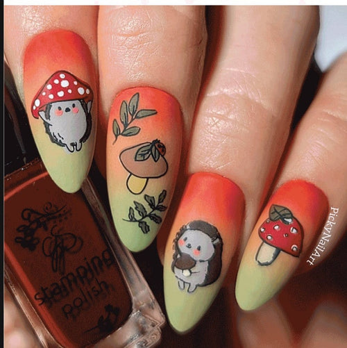 CJS-369 Mushroom Forest - Ongles Elaine Lemay