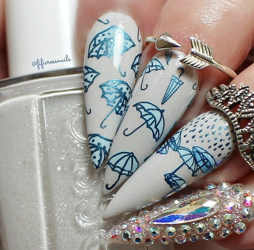 CJS-141 Splish splash - Ongles Elaine Lemay