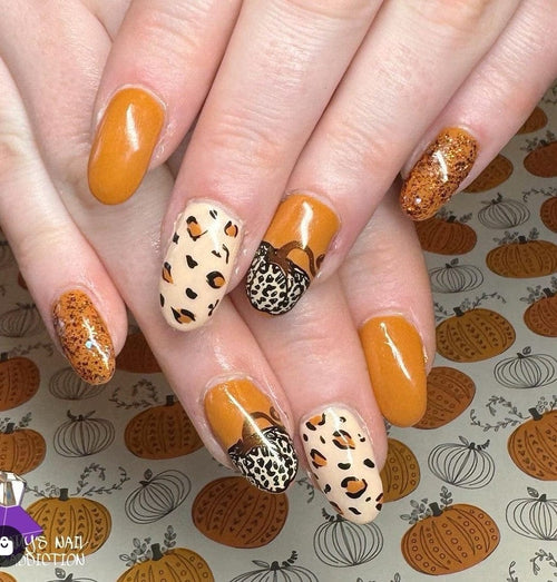 CJS-220 Pattern Pumpkins - Ongles Elaine Lemay
