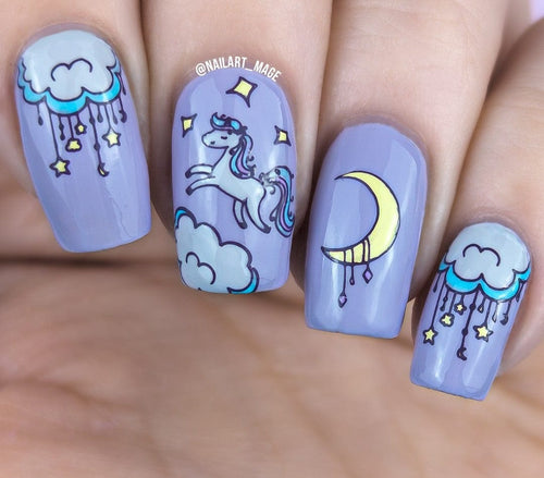 CJS-297 Unicorn Magic - Ongles Elaine Lemay