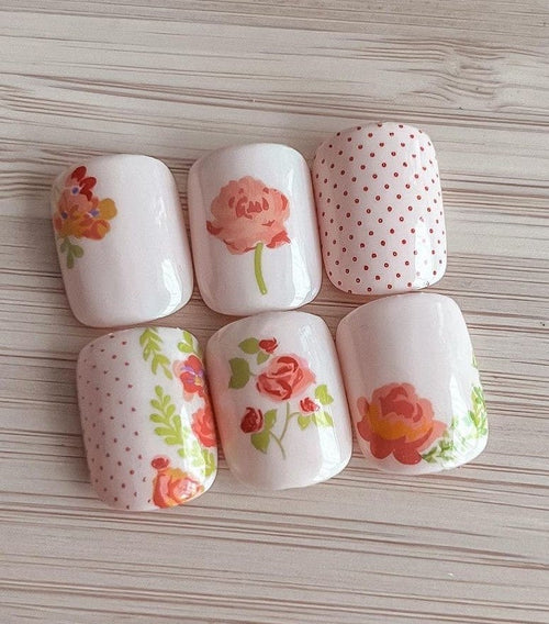 CJS-279 Floral Blossom 1 - Ongles Elaine Lemay