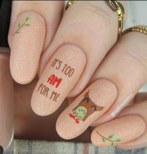 CJS-LC-96 Owl is good - Ongles Elaine Lemay