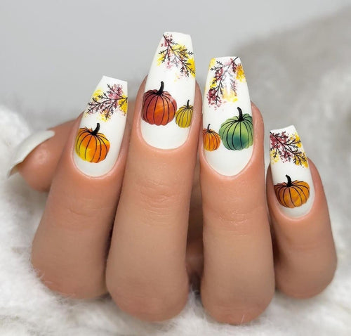 CJS-148 Autumn Acorns - Ongles Elaine Lemay