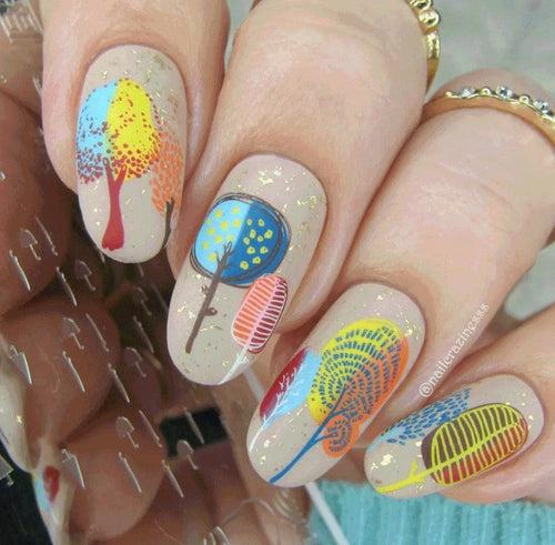 CJS-137 Whimsical Fall - Ongles Elaine Lemay