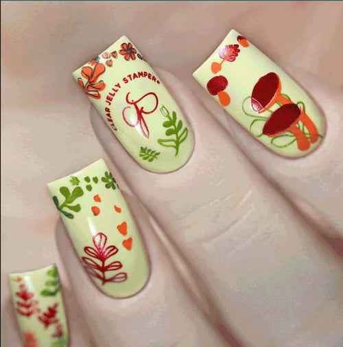 CJS-133 Fallpaper Happy Fall Y’All - Ongles Elaine Lemay