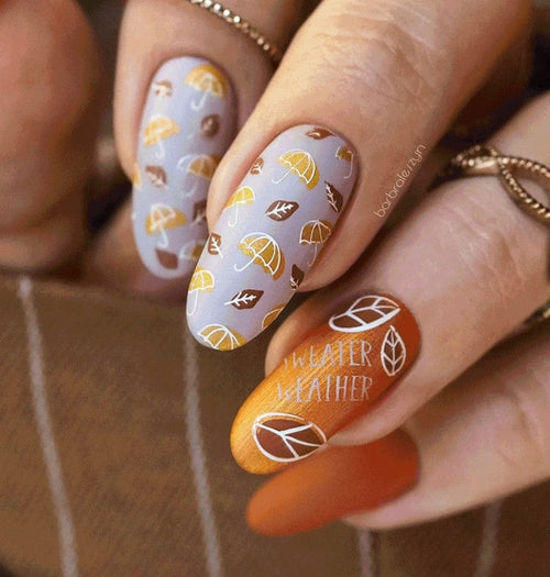 CJS-131 Fallpaper Singing in the Rain - Ongles Elaine Lemay