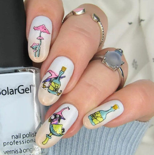 CJS-H-90 Sweet little Witch - Ongles Elaine Lemay