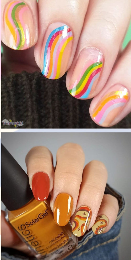 CJS-LC-82 Funky Swirls - Ongles Elaine Lemay