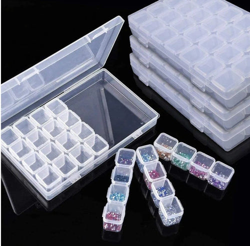 Coffret vide 28 compartiments - Ongles Elaine Lemay