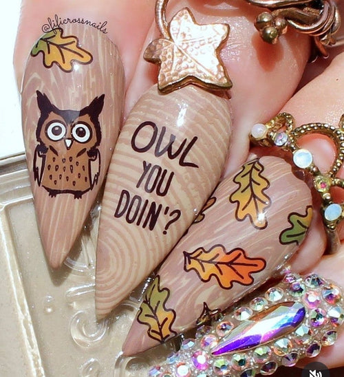 CJS-LC-96 Owl is good - Ongles Elaine Lemay