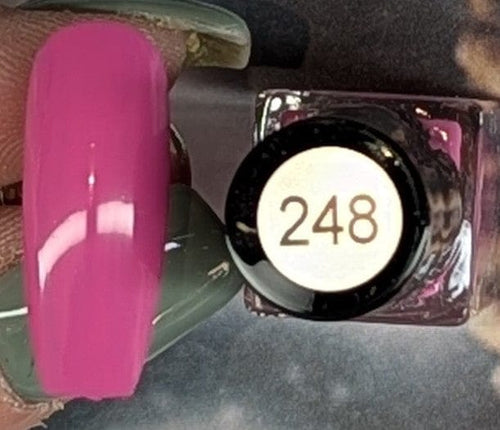 #248 Pink Berry Pop vernis à stamping - Ongles Elaine Lemay