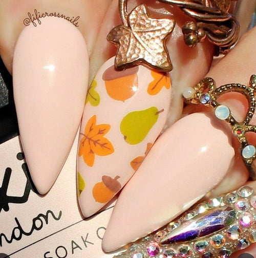 CJS-148 Autumn Acorns - Ongles Elaine Lemay