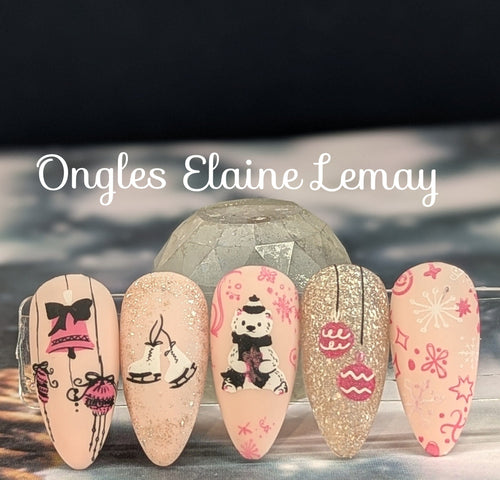 CJS-C-35 Festive & Flirty - Ongles Elaine Lemay