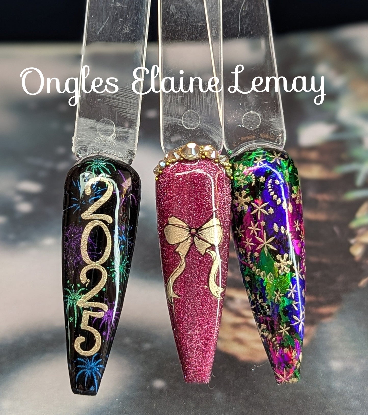 CJS-147 Put a Bow on it Darling - Ongles Elaine Lemay