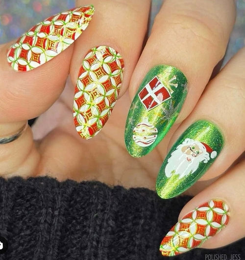 CJS-C-54 Whimsical Christmas - Ongles Elaine Lemay